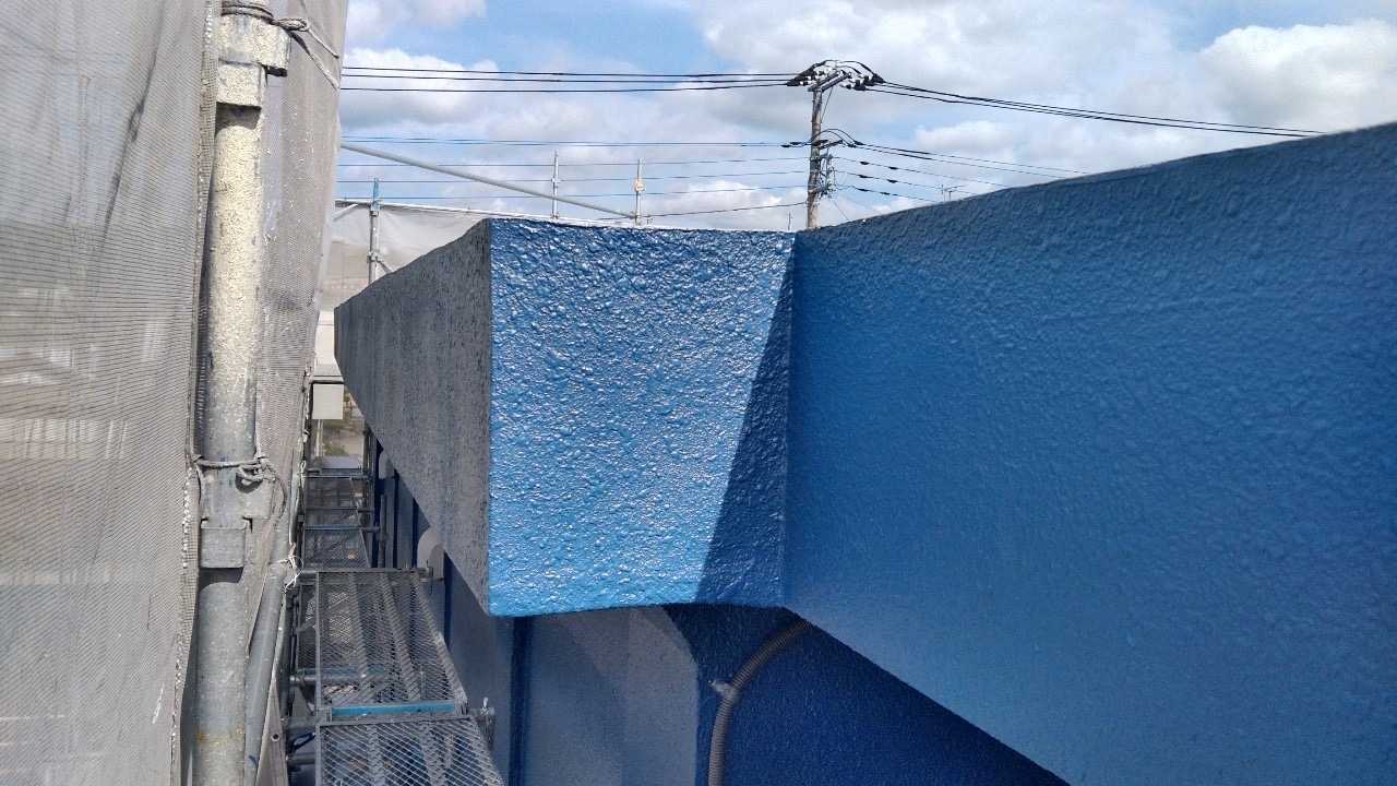 【綺麗なネイビーカラーへ♪店舗様】外壁・屋根裏・屋上防水・シーリング工事