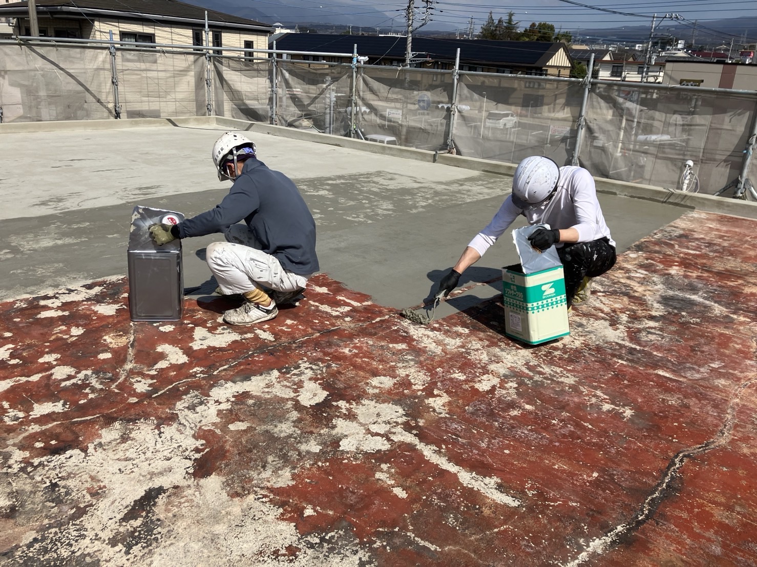 【綺麗なネイビーカラーへ♪店舗様】外壁・屋根裏・屋上防水・シーリング工事