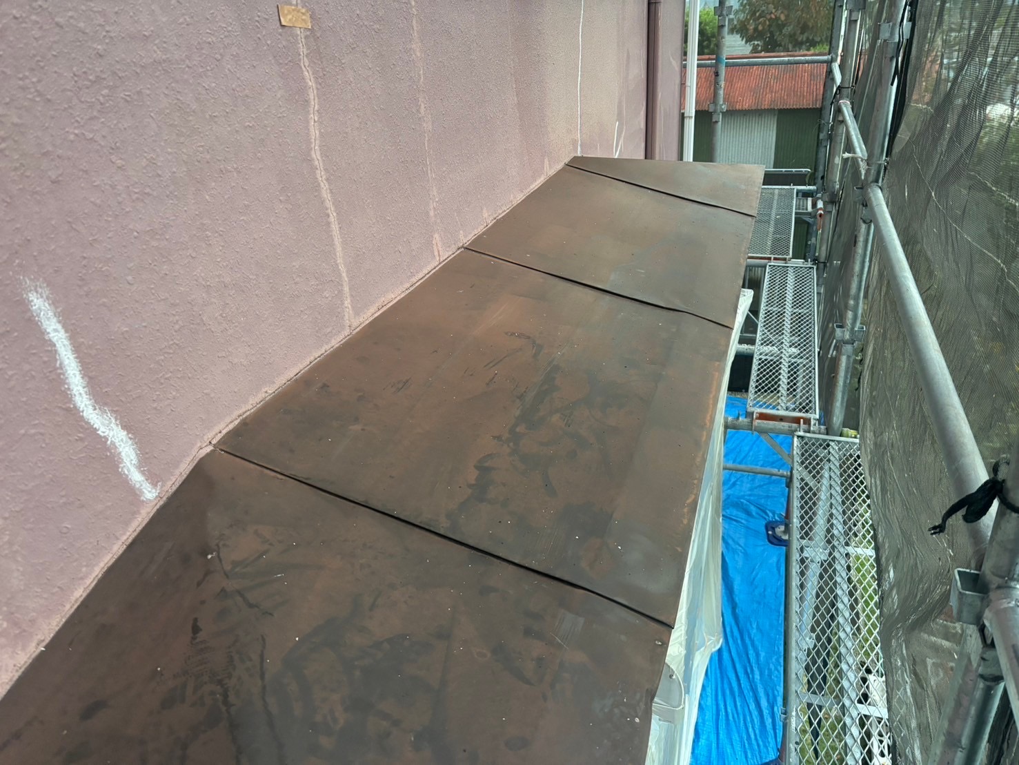 【素敵なピンクカラーのお家に♪】改修塗装工事（外壁・屋根・ベランダ防水）