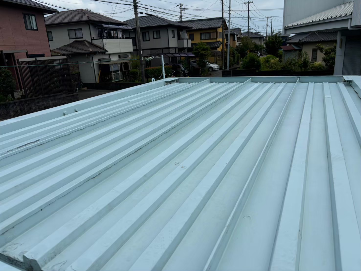 【モダンカラーのプレハブ小屋に変身♪】プレハブ塗装工事