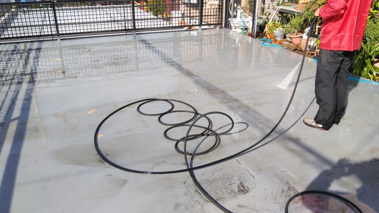 【車庫上バルコニー防水工事でメンテナンス完了！】バルコニー防水